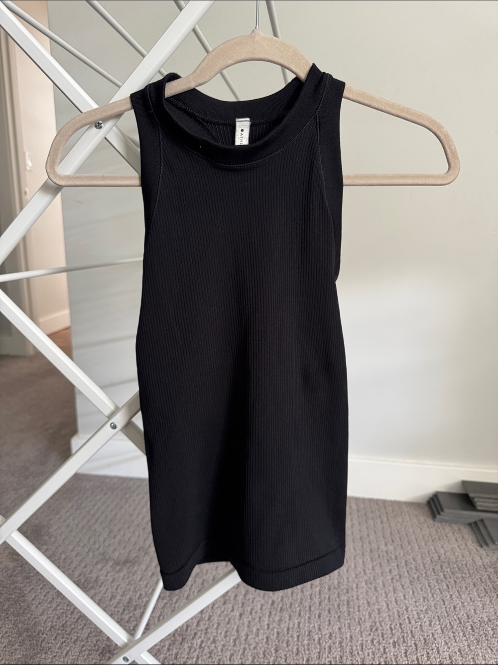 Athleta Black Ribbed Tank